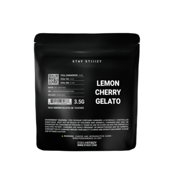 - LEMON CHERRY GELATO - 3.5G Black Label Mylar